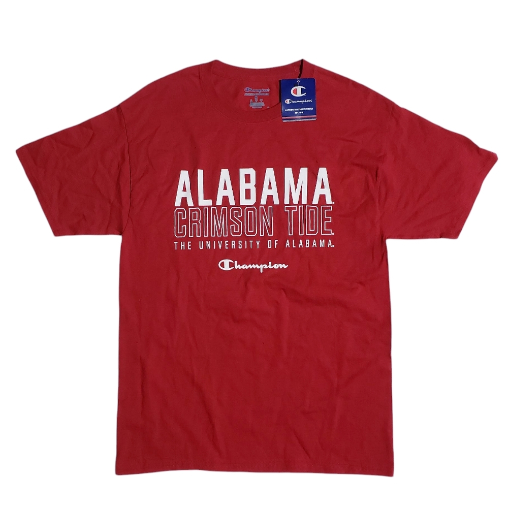 Champion Mens NCAA Alabama Crimson Tide Short Sleeve T-Shirt Medium NWT